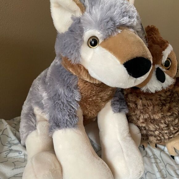 Adventure Planet Large Wolf Plush Wolf Republic Owl Plush - Picture 3 of 14